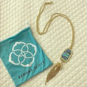 Kendra Scott Rayne necklace in abalone shell